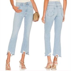 MOTHER insider crop step chew